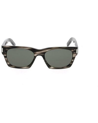 Saint Laurent Square Frame Sunglasses - Black