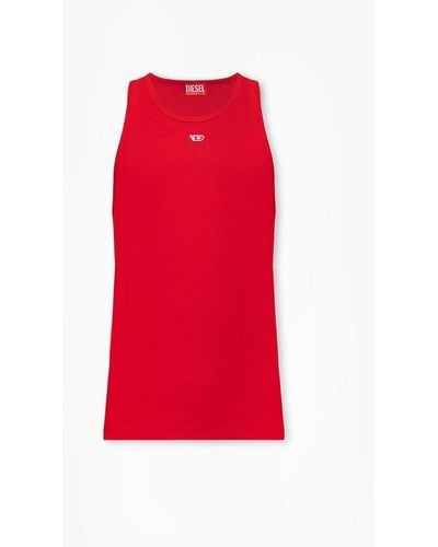 DIESEL 't-lifty-d' Sleeveless T-shirt - Red