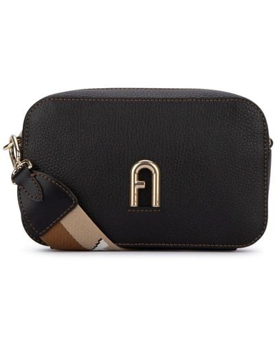 Furla Primula Logo Plaque Mini Crossbody Bag - Black