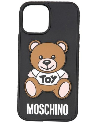 Moschino Iphone 12 Pro Max Cover - Black