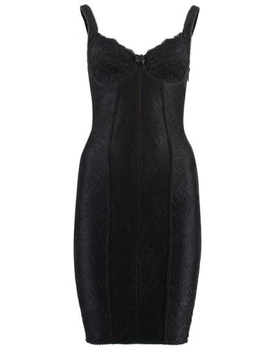 Balenciaga Lace Mini Dress - Black