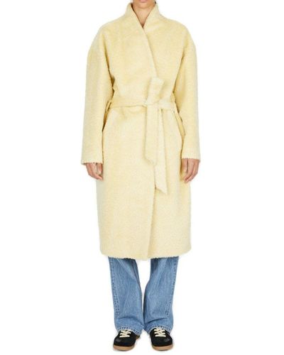 Isabel Marant Caliste Oversized Coat - Yellow