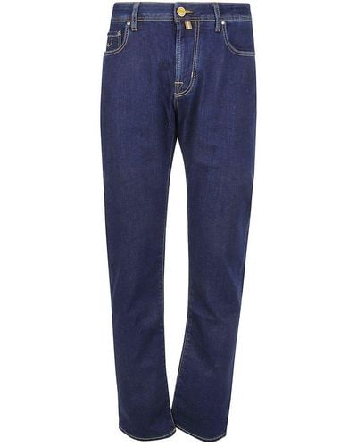 Jacob Cohen Low-rise Slim-cut Stretched Jeans - Blue