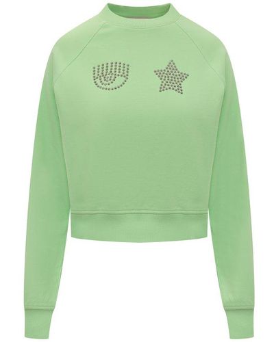 Chiara Ferragni Eye Star 310 Sweatshirt - Green