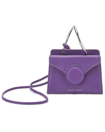 Danse Lente Logo Print Shoulder Bag - Purple