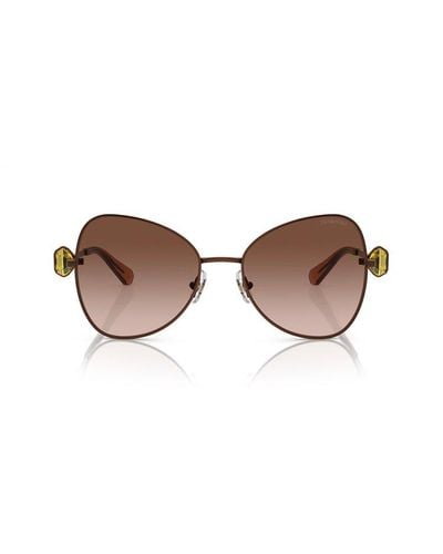 Swarovski Butterfly Frame Sunglasses - Brown