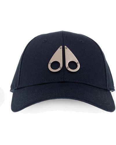 Moose Knuckles Baseball Cap With Logo - Blue