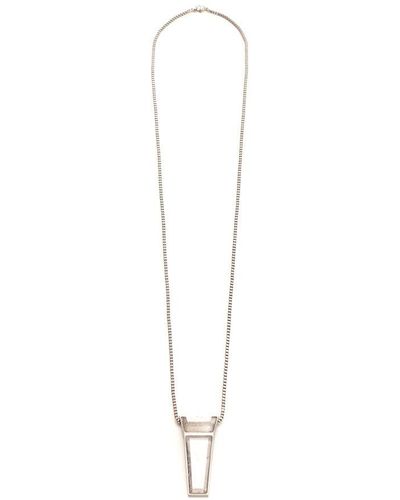 Rick Owens Long Necklace - White