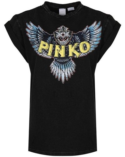 Pinko T-shirt In Cotton - Black
