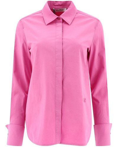 Max Mara Buttoned Long-sleeved Shirt - Pink