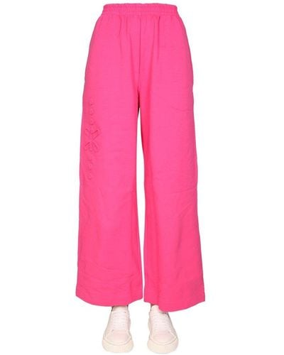 McQ Cotton Wide Leg JOGGING Pants - Pink