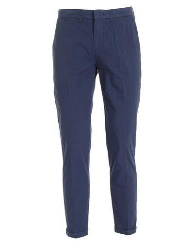 Fay Slim Fit Chino Trousers - Blue