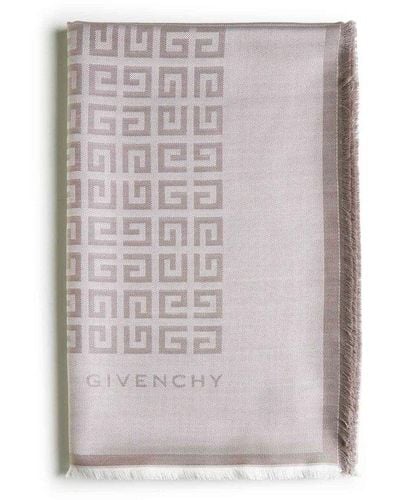 Givenchy Silk Scarfs - Gray