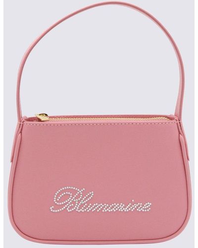 Blumarine Pink Leather Shoulder Bag