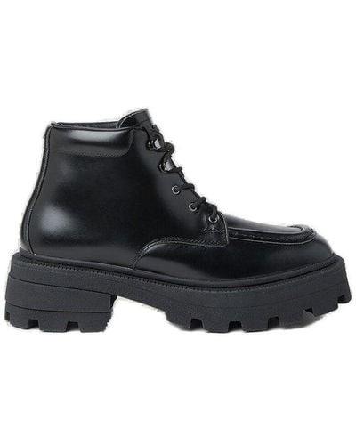 Eytys Tribeca Lace Up Boots - Black