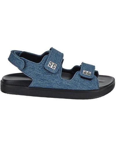 Givenchy 4g Sandals In Denim - Blue