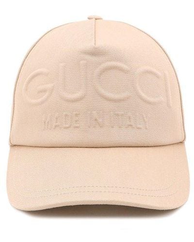 Gucci GG Embossed Baseball Cap - Natural