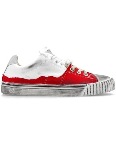 Maison Margiela New Evolution Distressed Sneakers - Red