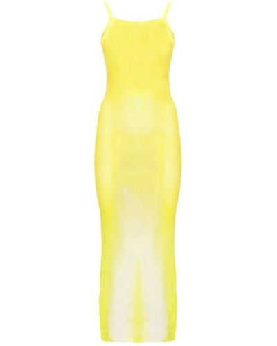Acne Studios Open Back Strapped Dress - Yellow