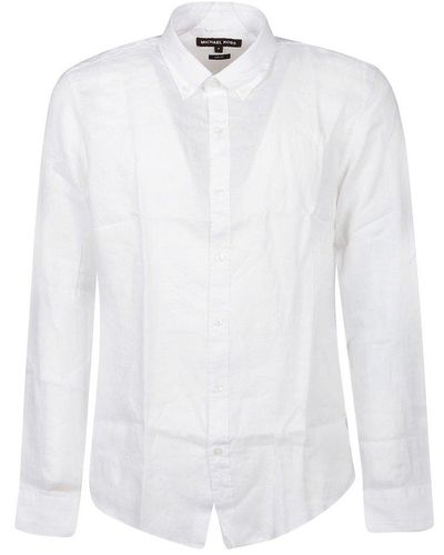Michael Kors Long Sleeve Slim Fit Shirt - White