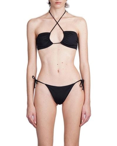 Mc2 Saint Barth Dahlia Halterneck Bikini Top - Black