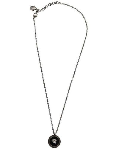 Versace Medusa Chain-linked Necklace - Black