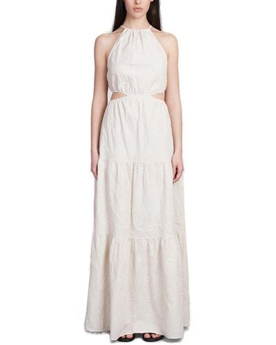 Mc2 Saint Barth Kaby Cut-out Detailed Sleeveless Dress - White