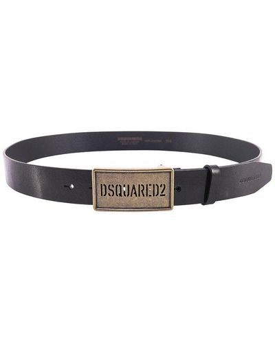 DSquared² Leather Belts - White