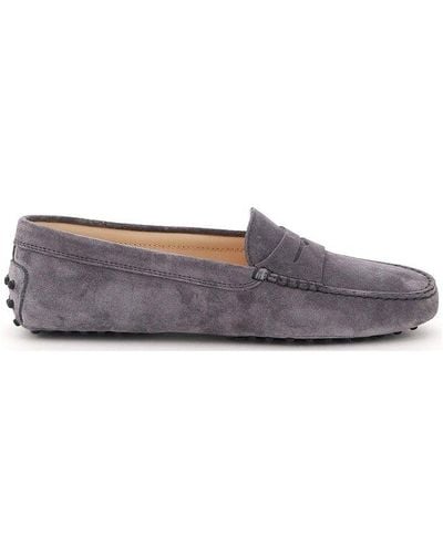 Tod's Gommino Penny Bar Driving Shoes - Gray