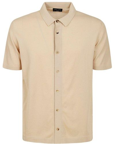 Roberto Collina Knit Short-sleeve Shirt - Natural
