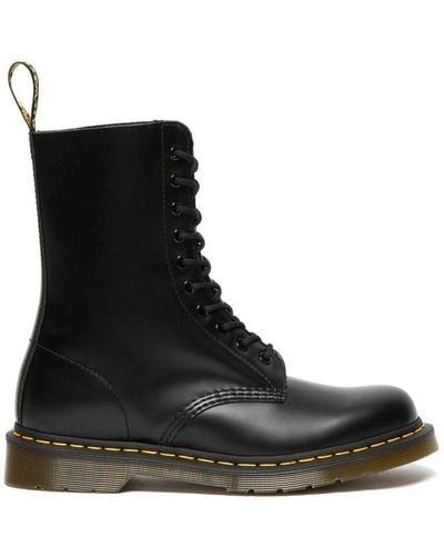 Dr. Martens 1490 Smooth Lace-up Boots - Black
