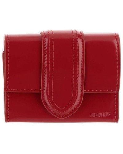 Jacquemus Le Compact Bambino Flap Wallet - Red
