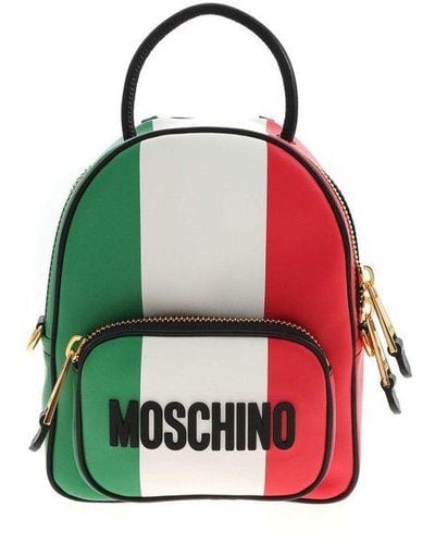 Moschino Contrasting Prints Multicolour Backpack