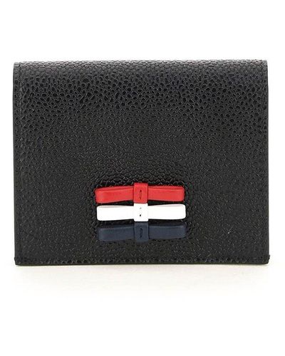 Porte-Cartes THOM BROWNE En Argent Sterling - Rayures Rouge, Blanc, Bleu - Occasion Très Bon État