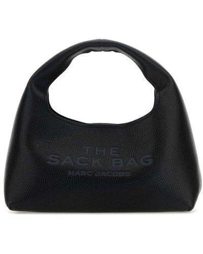 Marc Jacobs Logo Debossed Mini Top Handle Bag - Black