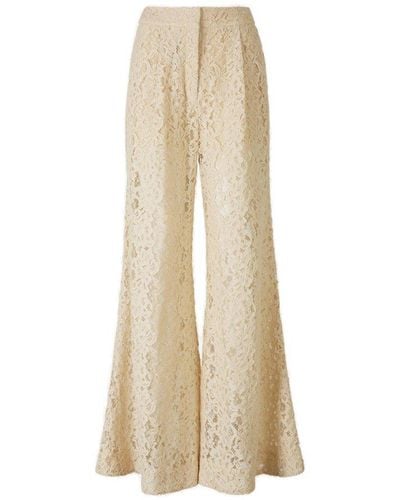 Zimmermann Flared Lace Trousers - Natural