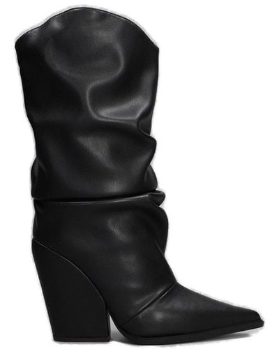 Alexandre Vauthier Pointed-toe Mid-calf Boots - Black