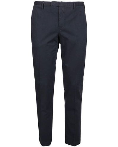 PT01 Mid-waisted Straight Leg Trousers - Blue