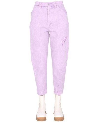 Stella McCartney Jeans With Embroidered Logo - Multicolour