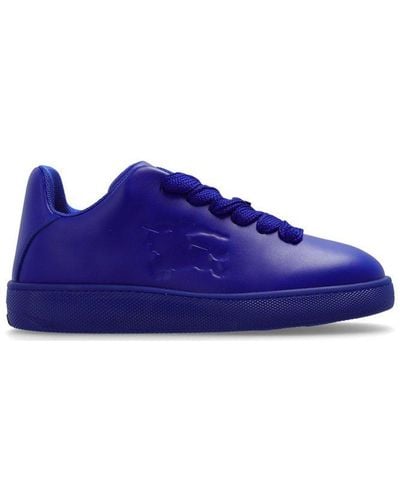 Burberry Box Ekd Embossed Lace-up Sneakers - Purple