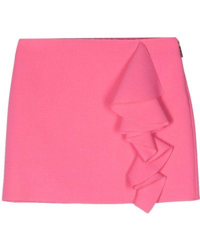 MSGM Ruffled Detailed Mini Skirt - Pink