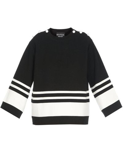 Boutique Moschino Striped Crewneck Sweater - Multicolour