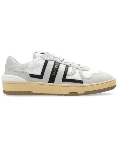 Lanvin Clay Lace-up Seakers - White