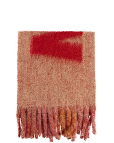 Marni Scarf With Logo, - Red