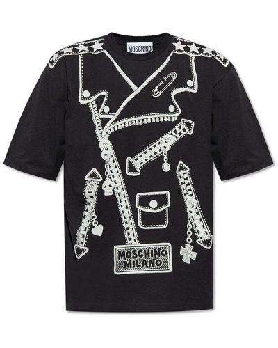 Moschino Printed T-shirt - Black
