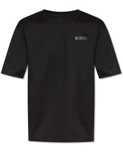Fendi T-shirt With Logo, - Black