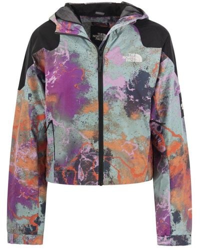 The North Face Dynaka Abstract-printed Zipped Track Jacket - Multicolour