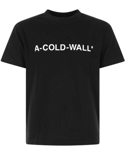 A_COLD_WALL* * Logo Printed Crewneck T-shirt - Black