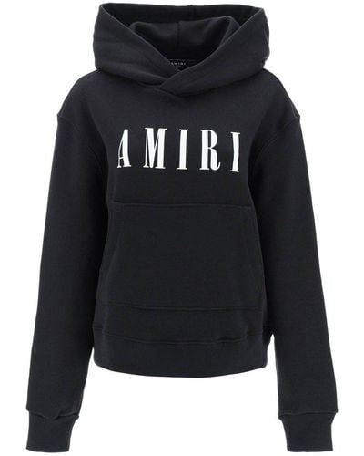 Amiri Oversized Hoodie With Logo - Black