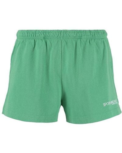 Sporty & Rich Cotton Shorts - Green